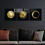 Wallity Set de 3 Cuadros Decorativos de Vidrio Templado Multicolor 40 x 40 cm